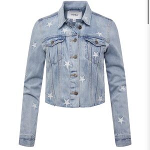 Brando star embroidery denim jacket
